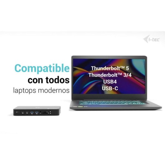Estación de Acoplamiento i-tec Thunderbolt 5 Triple Display 140W PD