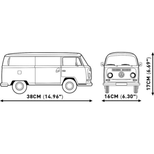 COBI Volkswagen T2a Camper Van Executive Edition COBI-24361 2775 pezzi
