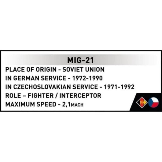 COBI MiG-21 Konstruktionsspiel COBI-5919 396 Teile