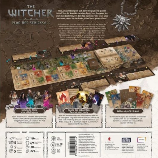 Juego de mesa Asmodee The Witcher: Camino del Destino 1-5 jugadores 14 años