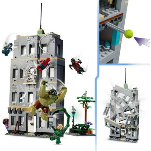 Set de construcción LEGO Marvel 76350 Spider-Man vs Hulk con 5 minifiguras