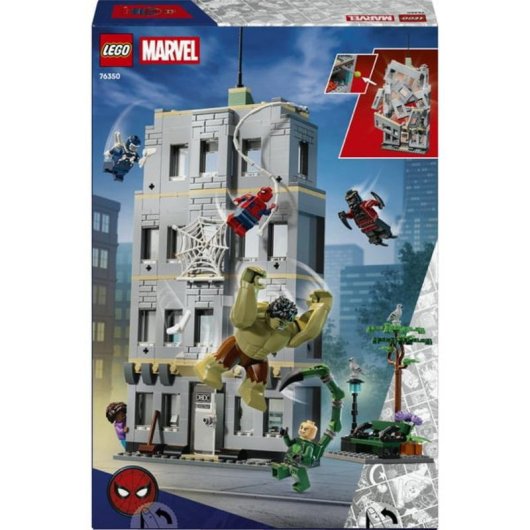 Set de construcción LEGO Marvel 76350 Spider-Man vs Hulk con 5 minifiguras
