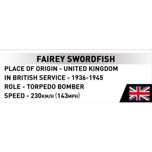 COBI Fairey Swordfish COBI-5770 806 piezas