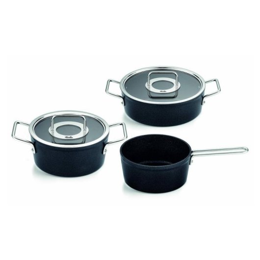 Batería de cocina Fissler Adamant 3 piezas Aluminio Antracita Inducción