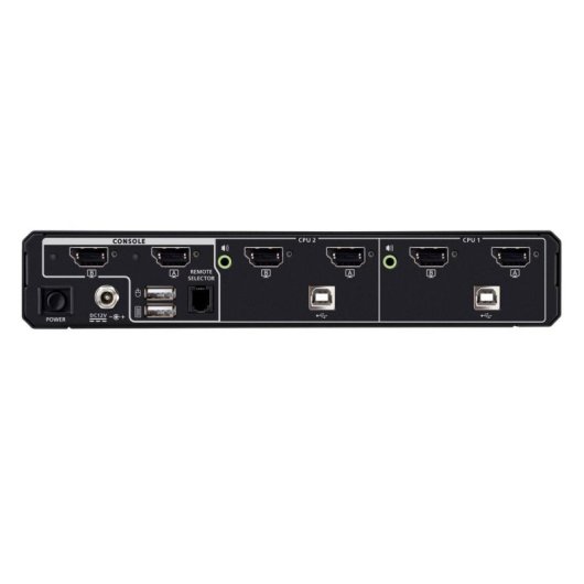 ATEN CS1142DPH4 Commutateur KVM Sécurisé 2 Ports DisplayPort/HDMI 5K Double Moniteur