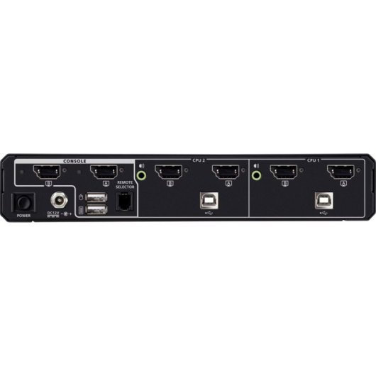 ATEN CS1142DPH4 Commutateur KVM Sécurisé 2 Ports DisplayPort/HDMI 5K Double Moniteur