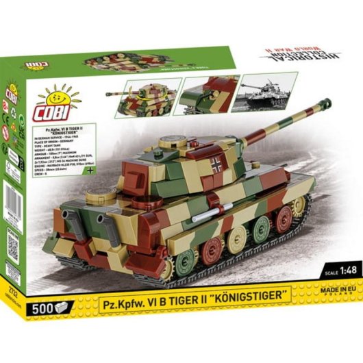 COBI Colección Histórica Pz.Kpfw. VI B Tiger II Königstiger COBI-2732 500 piezas