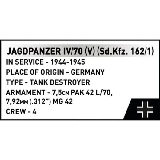 COBI Jagdpanzer IV/70 (V) Sd.Kfz.162/1 2668 1024 piezas