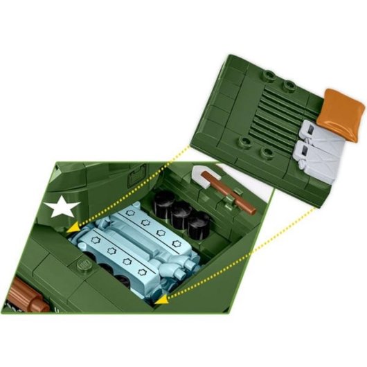 COBI Sherman M4A2E8 76W COBI-3118 865 Teile
