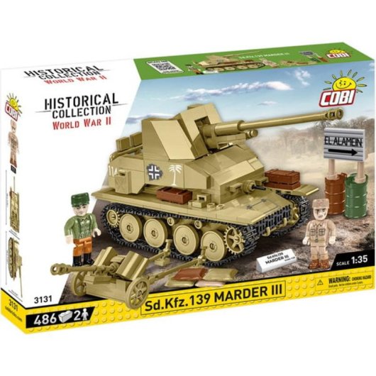 COBI Colección Histórica Sd.Kfz.139 Marder III COBI-3131 486 piezas