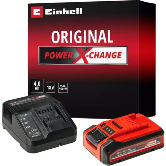 Kit de inicio de batería Einhell Plus 18V 4.0Ah PXC con cargador rápido 3A