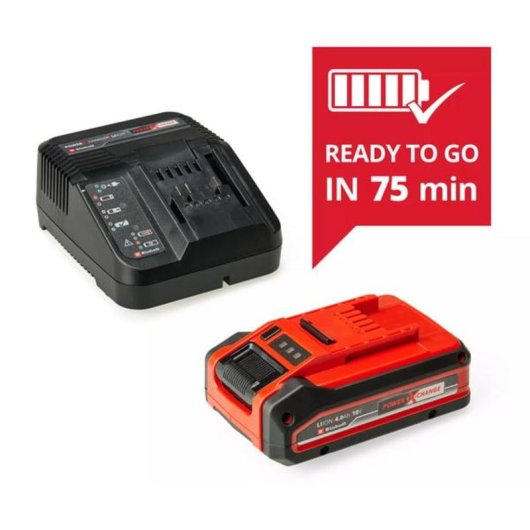 Kit de inicio de batería Einhell Plus 18V 4.0Ah PXC con cargador rápido 3A