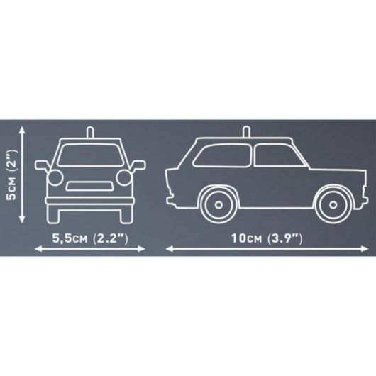 COBI Trabant 601 Universal Feuerwehr COBI-24555 77 pezzi