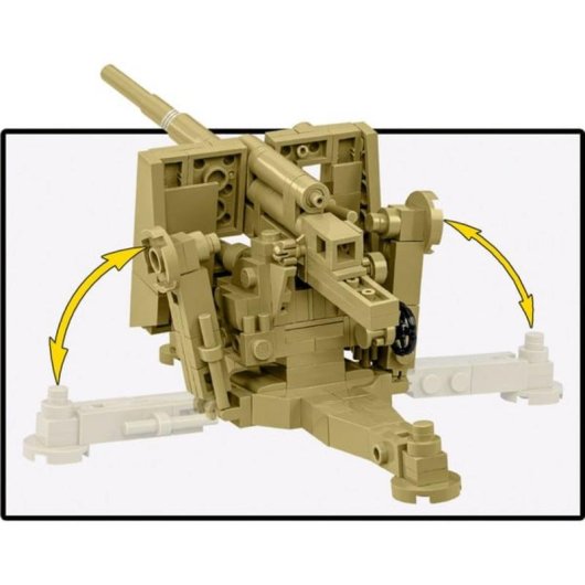 COBI Juegos de construcción 8,8 cm Flak 18 COBI-3141 232 piezas