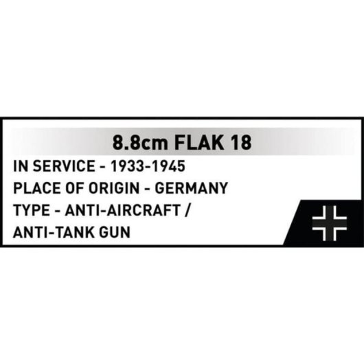 COBI Juegos de construcción 8,8 cm Flak 18 COBI-3141 232 piezas
