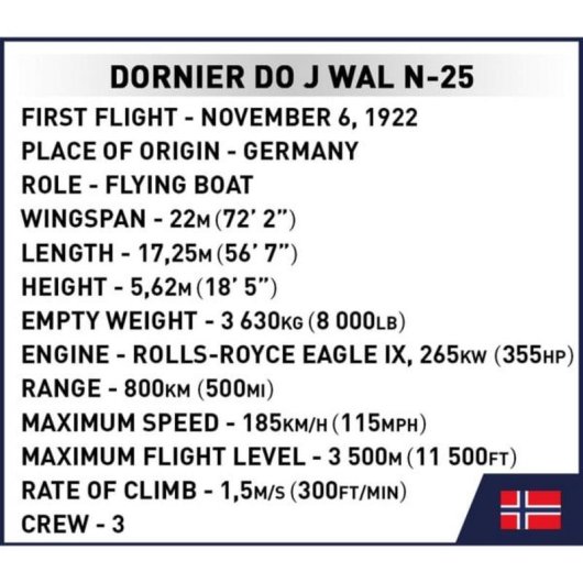 COBI Dornier Do J Wal Amundsen COBI-1384 483 Teile