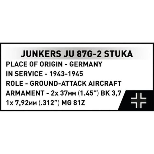 COBI Junkers Ju-87G-2 Stuka COBI-5767 571 Teile