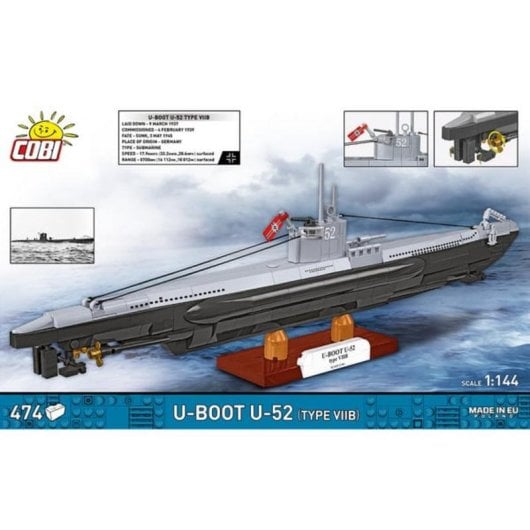 COBI U-Boot U-52 Typ VIIB COBI-4852 474 Teile