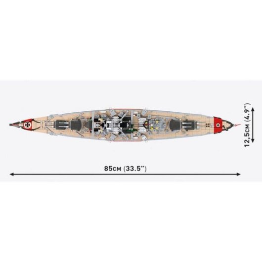 COBI Acorazado Bismarck COBI-4860 3204 pièces