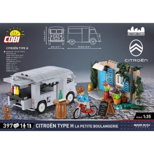 COBI Citroën H La Petite Boulangerie COBI-24633 387 Teile