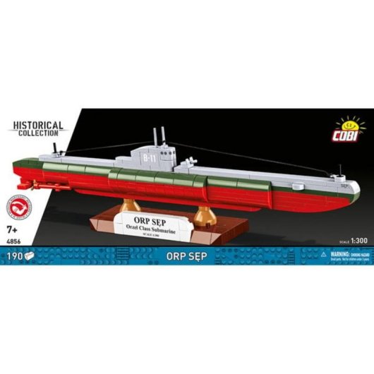 COBI ORP Sęp Submarino Modelo 1:300 COBI-4856 190 peças