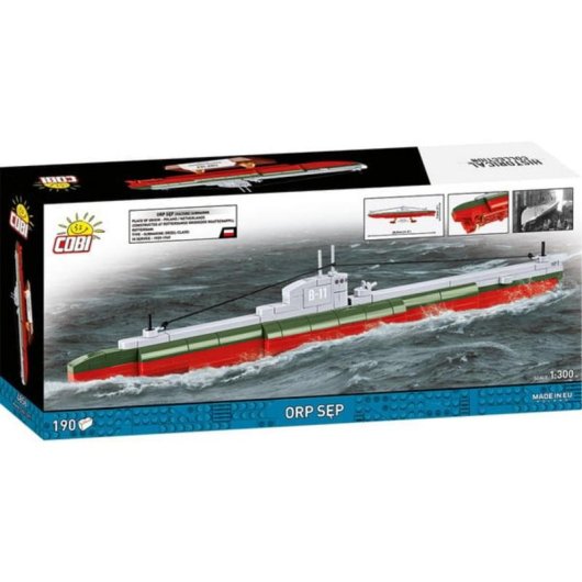 COBI ORP Sęp Submarino Modelo 1:300 COBI-4856 190 peças