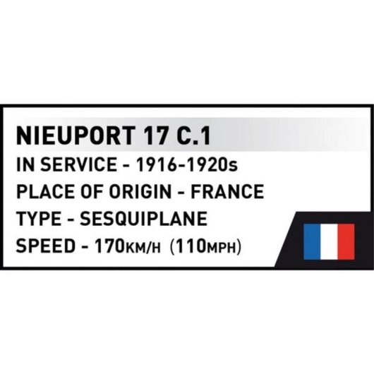 COBI Nieuport 17 C.1 COBI-2998 274 piezas