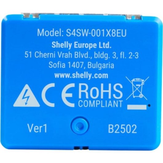WLAN-Relais Shelly 1 Mini Gen4 Zigbee Matter Lichtsteuerung Einbau