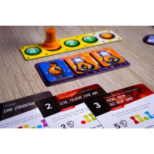 Brettspiel Pegasus SkyRockets Festival der Farben kooperatives Familienspiel