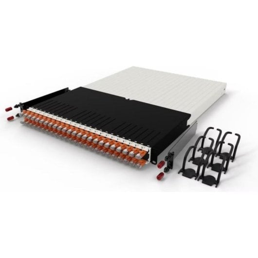 Kit PATCHBOX .one Gestione Cavi 24 Retrattili Cat6a 30RU STP Arancione