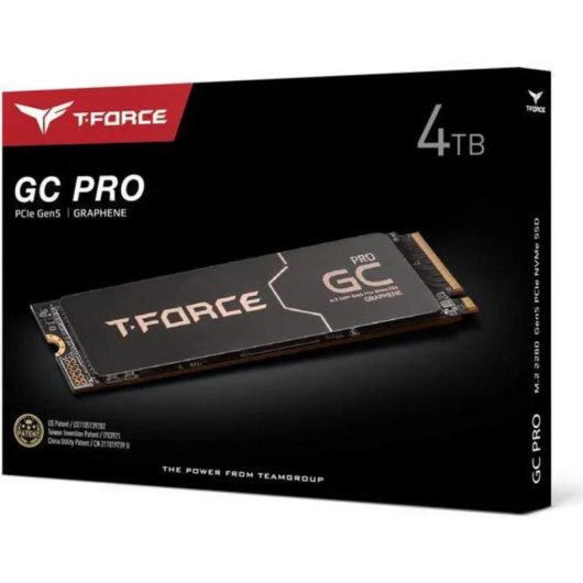 Disco Duro Team Group TM8FFL004T0C129 4TB M.2 PCIe Gen5 12500MB/s con dissipatore