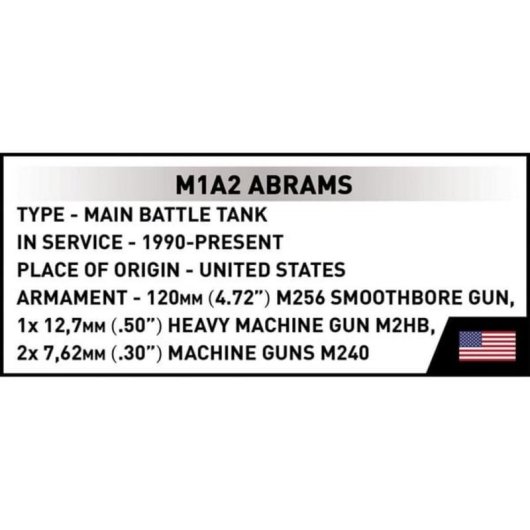 COBI M1A2 Abrams COBI-2632 1025 piezas
