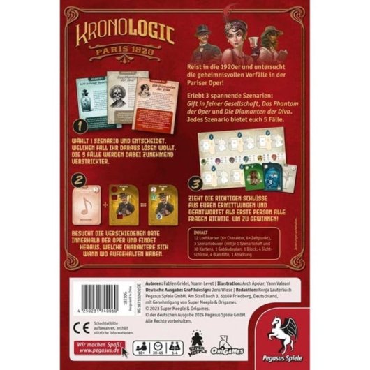 Juego de mesa Pegasus Kronologic Paris 1920 para 1-4 jugadores