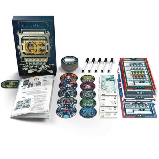 Brettspiel Pegasus Q.E. Wirtschaft und Strategie 3-5 Spieler