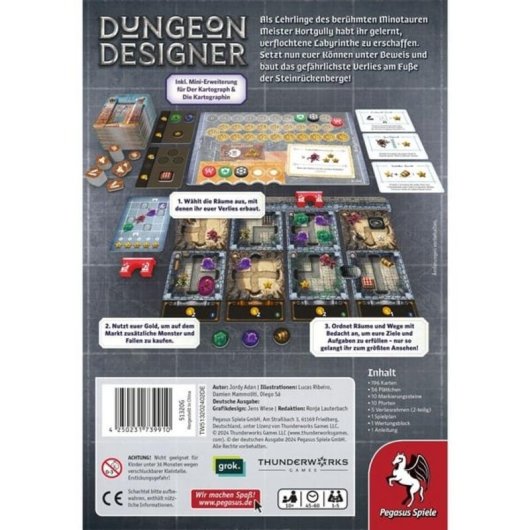 Juego de mesa Pegasus Diseñador de Mazmorras 1-5 jugadores