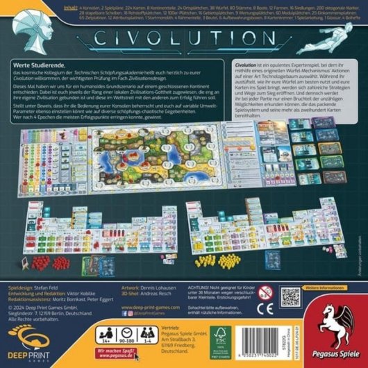 Juego de mesa Pegasus Civolution Estrategia 1-4 Jugadores