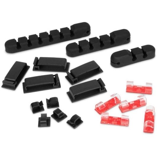 Sharkoon OfficePal Kabelorganizer - 136 Teile Schwarz