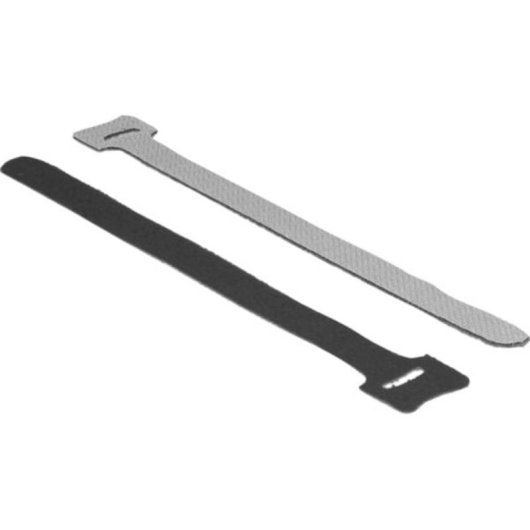 Wiederverwendbares Klettband DeLOCK Schwarz 12 mm x 200 mm 10 Stück