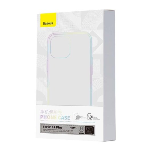 Funda para móvil Baseus P60112202201-02 transparente TPU y vidrio templado para iPhone 14 Plus