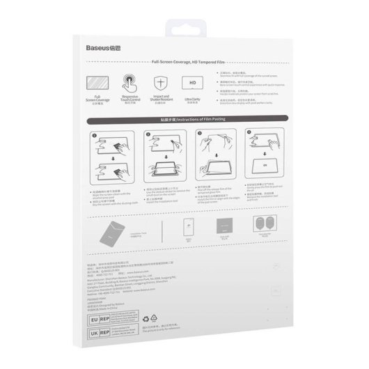 Vidrio templado Baseus Crystal 0,3 mm 9H para Huawei MatePad 10,8"