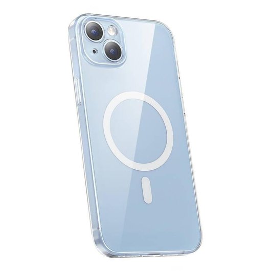 Funda para móvil Baseus Crystal Series Transparente Magnética + vidrio templado para iPhone 14 Plus