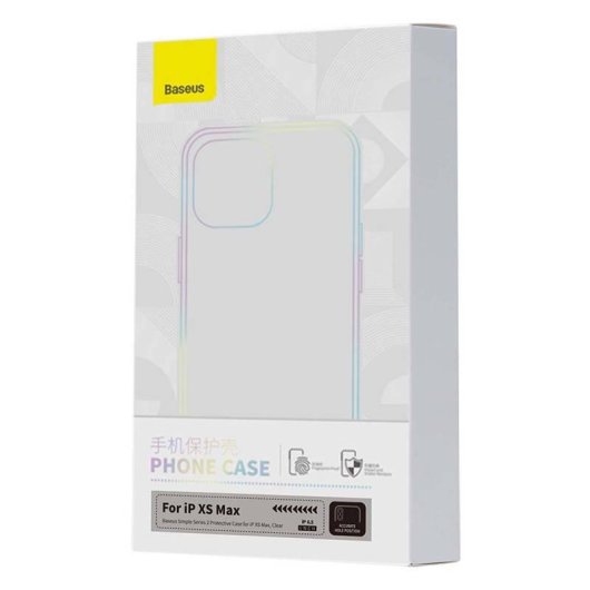 Capa Baseus P60151100201-01 TPU transparente flexível para iPhone XS MAX