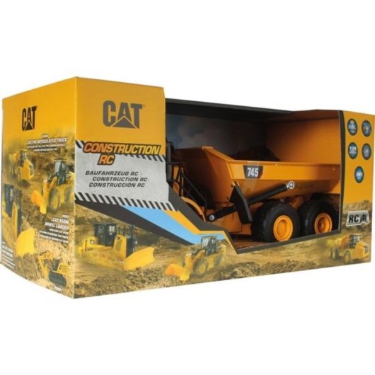 Camião Betoneira Articulada Carrera CAT 745 Rádio Controlo 1:24 LED