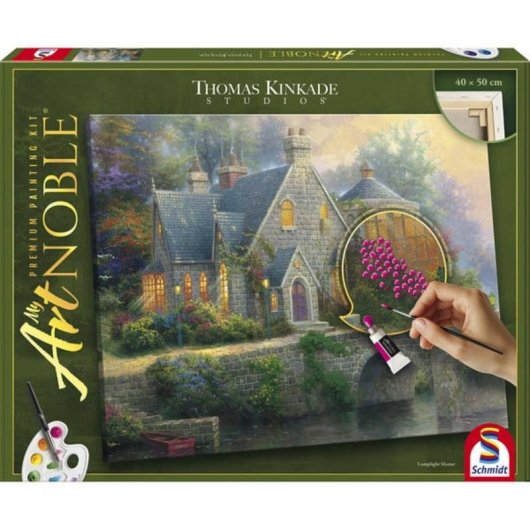 Kit de Pintura Acrílica Schmidt Spiele My ArtNOBLE Thomas Kinkade Lamplight Manor
