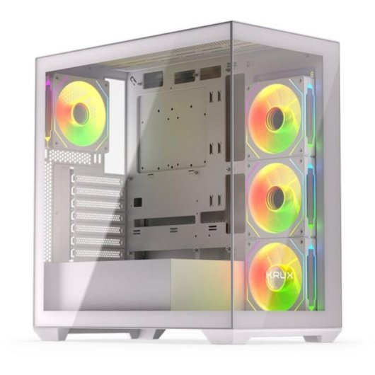 Caja PC Krux Exo White ATX RGB Torre Midi
