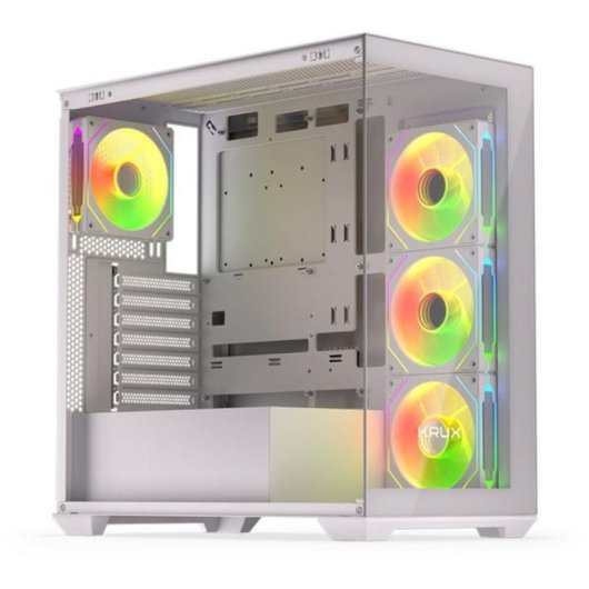 Caja PC Krux Exo White ATX RGB Torre Midi