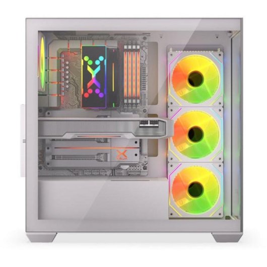Caja PC Krux Exo White ATX RGB Torre Midi