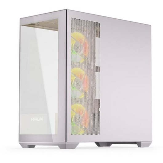 Caja PC Krux Exo White ATX RGB Torre Midi