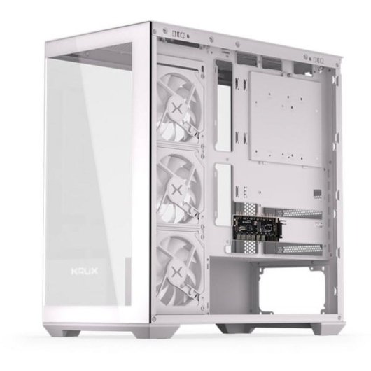 Caja PC Krux Exo White ATX RGB Torre Midi