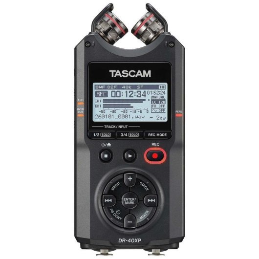 Tascam DR-40XP Enregistreur Portable 4 Pistes 32 bits USB